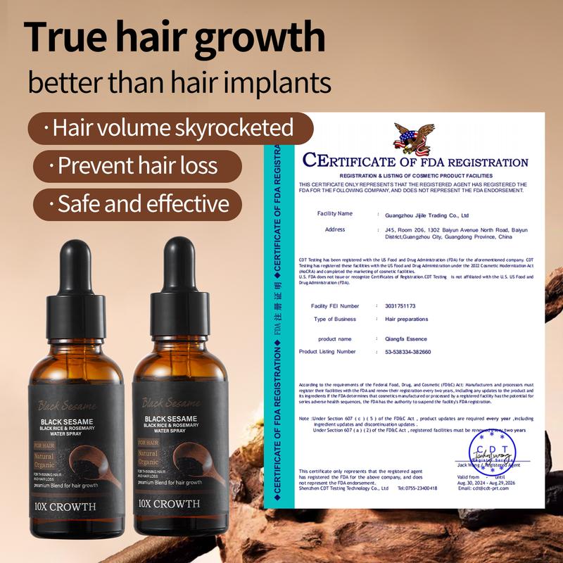 【FDA Hair Growth】Black Sesame Hair growth essence