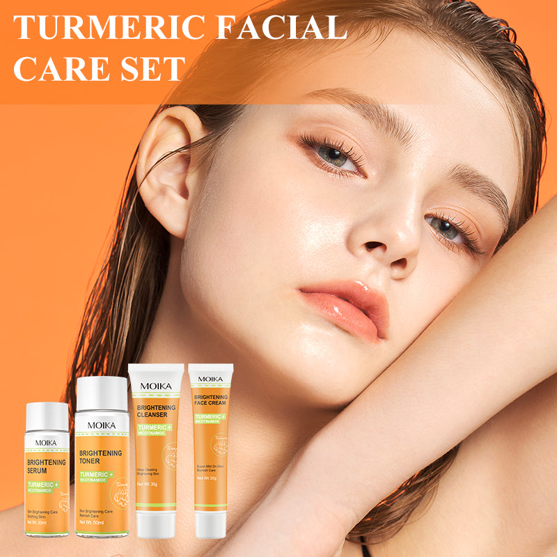 Turmeric + Nicotinamide Brightening Skincare Set - 4-Step Glow Solution