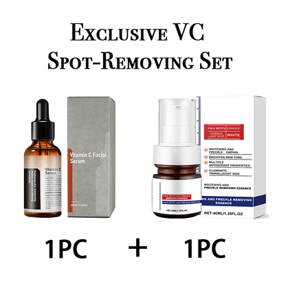 VC Spot-Removing Serum ✚ VC Whitening Freckles Face Cream (Set)