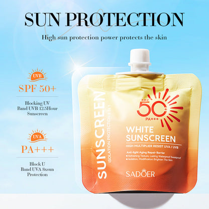 SPA+++Spectrum Sunscreen Face Cream | SPF 60+ Protection & Hydration|Weightless & Refreshing Feel