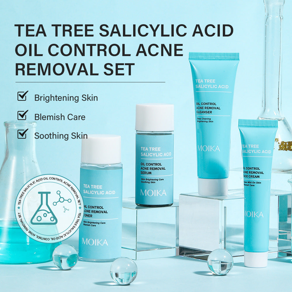 Tea Tree Salicylic Acid Oil Control Acne Removal Set-Prevent Rebound