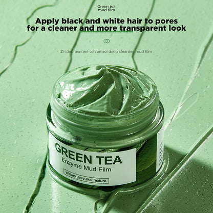 Green tea enzyme clay mask-Deep cleansing, suitable for oily skin