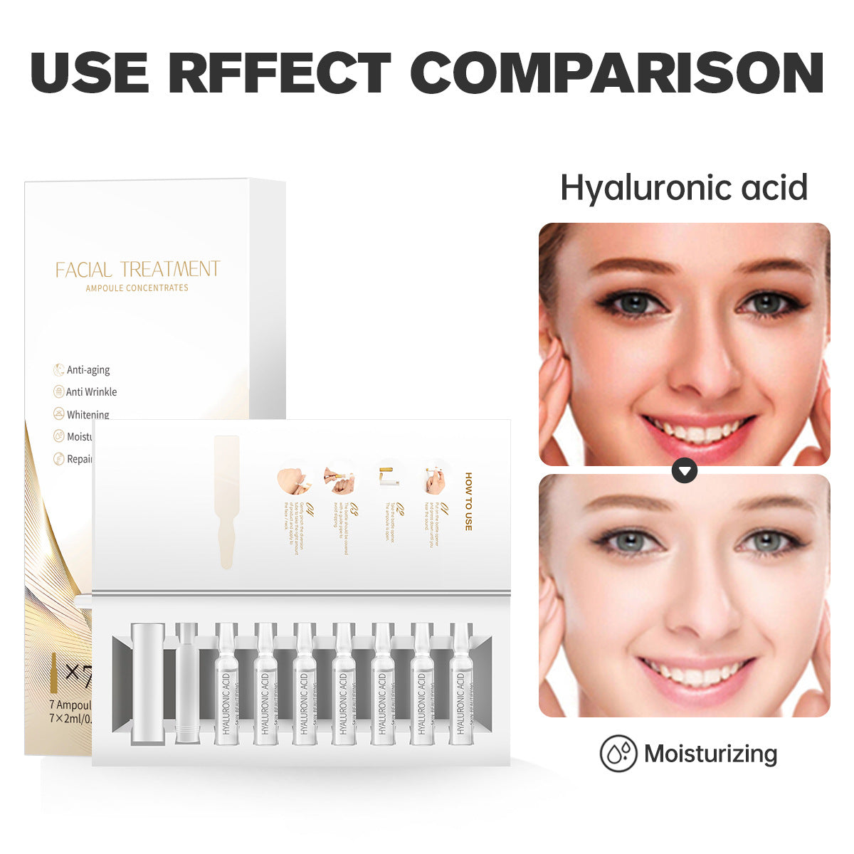 High-Concentration Ampoule Serum - Comprehensive Skincare Set Targeting Dark Spots, Anti-Wrinkle, and Soothing Sensitive Skin